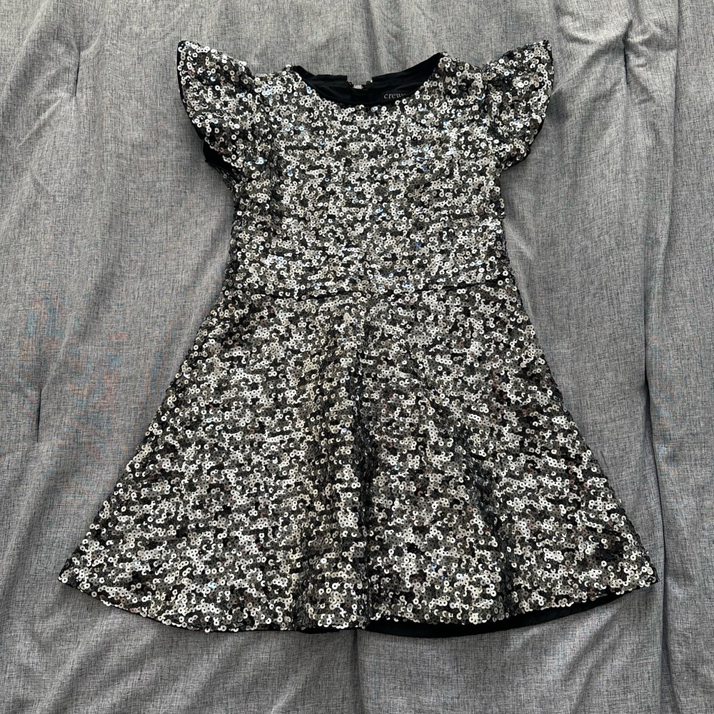 Crewcuts Silver Sequin Dress